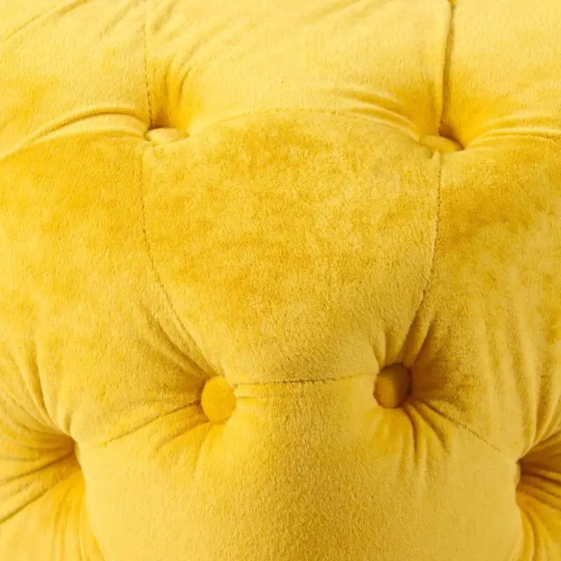 Modern Velvet Square Tufted Ottoman