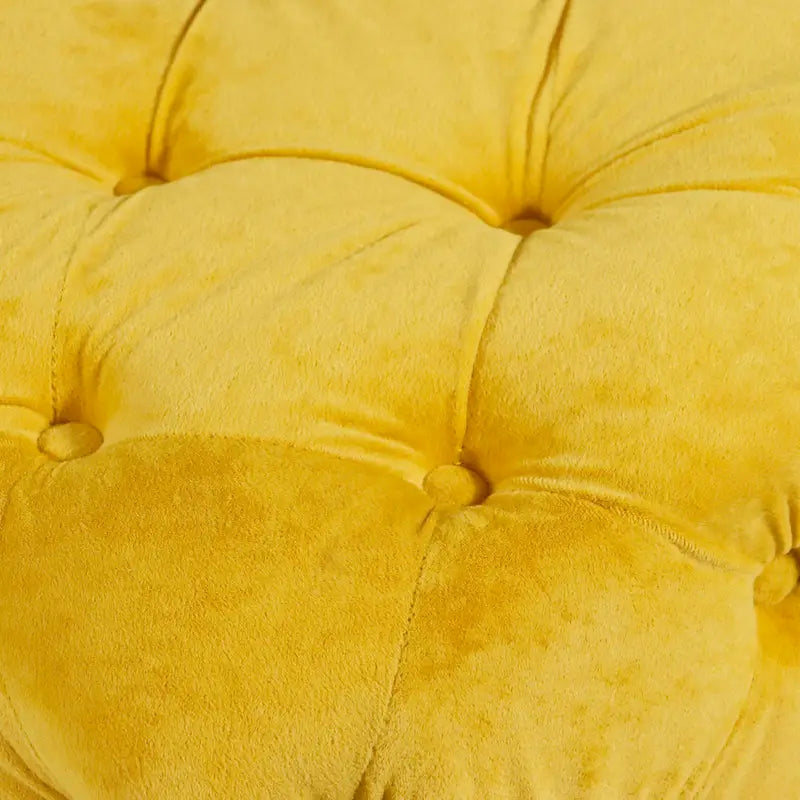 Modern Velvet Square Tufted Ottoman