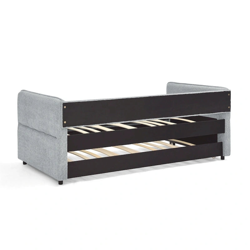 Twin Boucle Daybed with Trundle