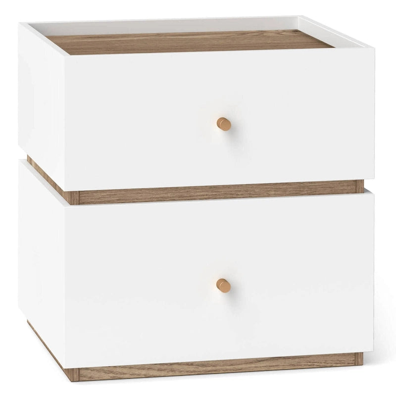 2-Drawer Modern Nightstand with Metal Slides (Set of 1 or 2)