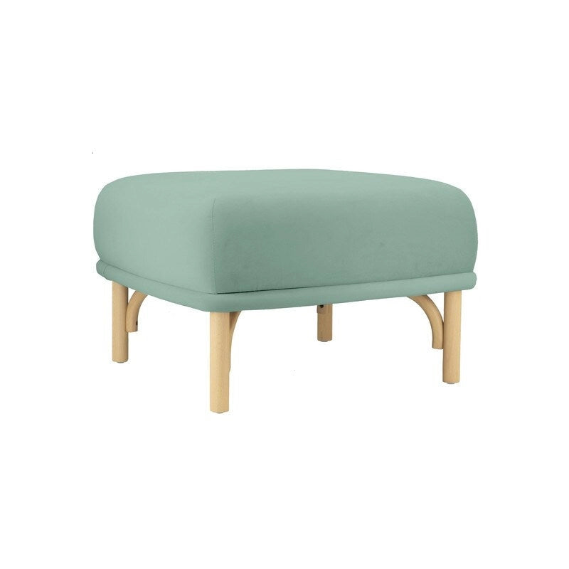Round Velvet Ottoman