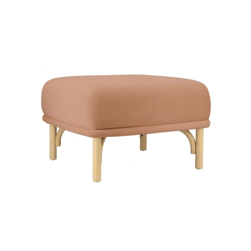 Round Velvet Ottoman