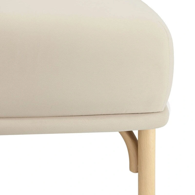 Round Velvet Ottoman