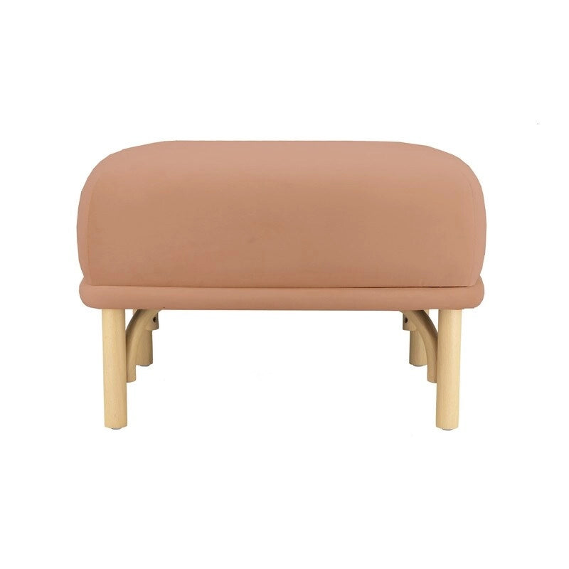 Round Velvet Ottoman