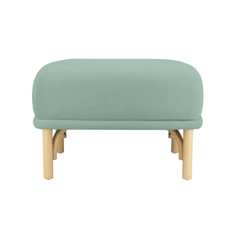 Round Velvet Ottoman