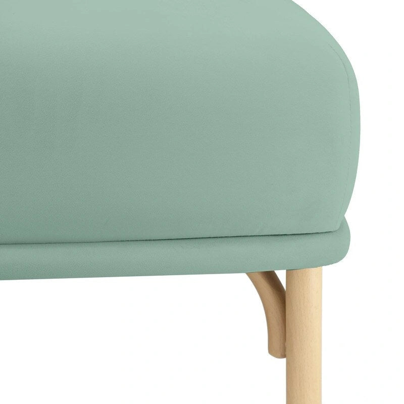 Round Velvet Ottoman