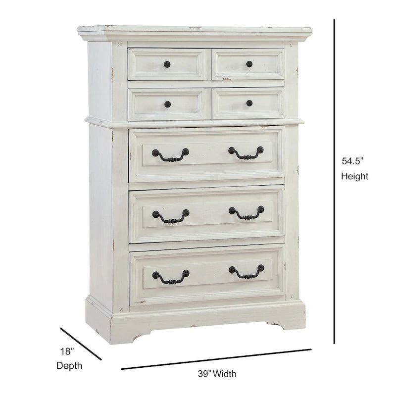 5-Drawer Chest - Rustic Style
