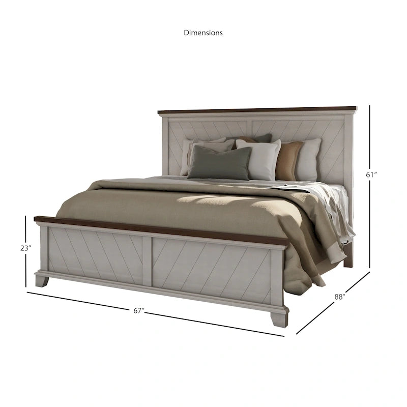 Rustic Panel Bed - Queen or King