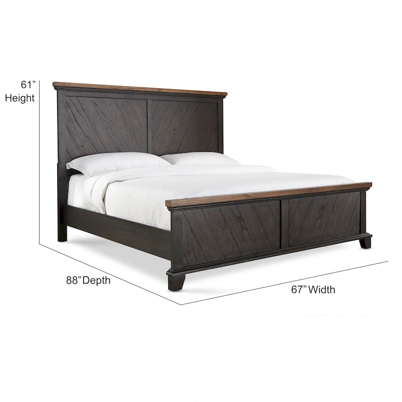 Rustic Panel Bed - Queen or King