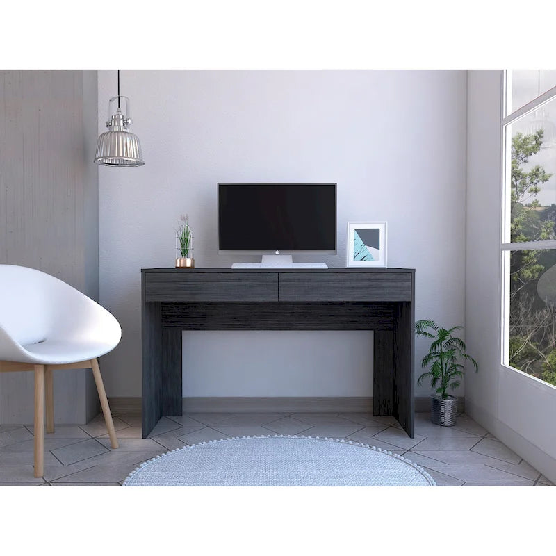 2-Drawer Computer Desk with Handleless Drawers