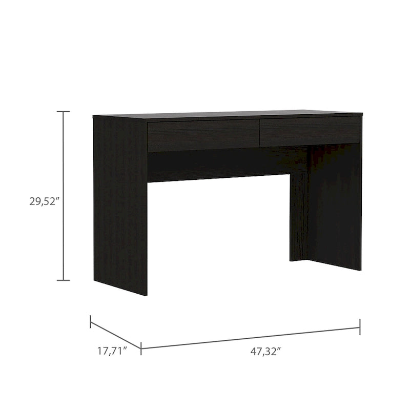 2-Drawer Computer Desk with Handleless Drawers