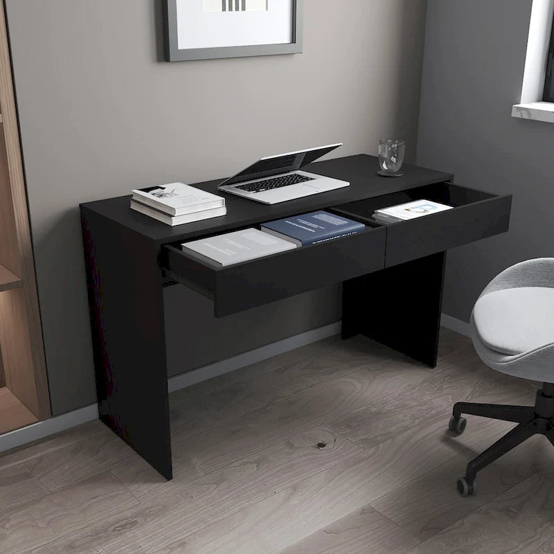 2-Drawer Computer Desk with Handleless Drawers