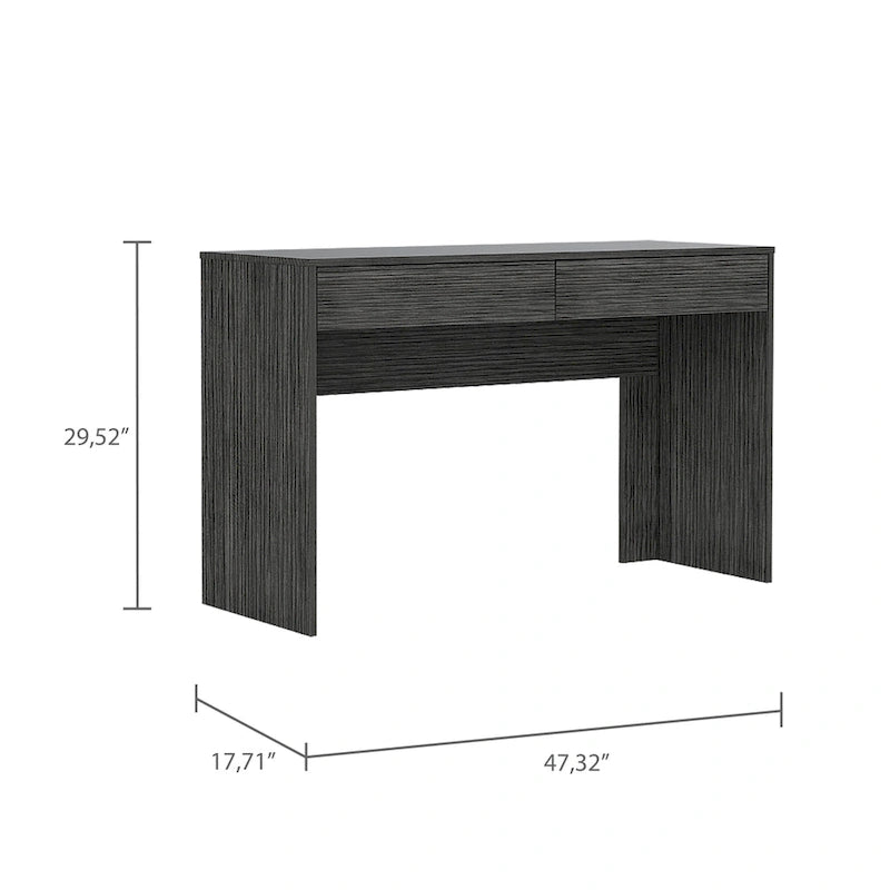 2-Drawer Computer Desk with Handleless Drawers