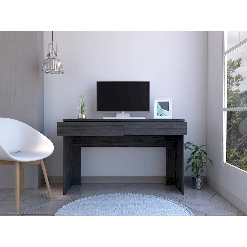 2-Drawer Computer Desk with Handleless Drawers