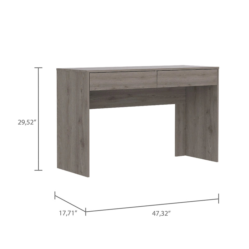 2-Drawer Computer Desk with Handleless Drawers