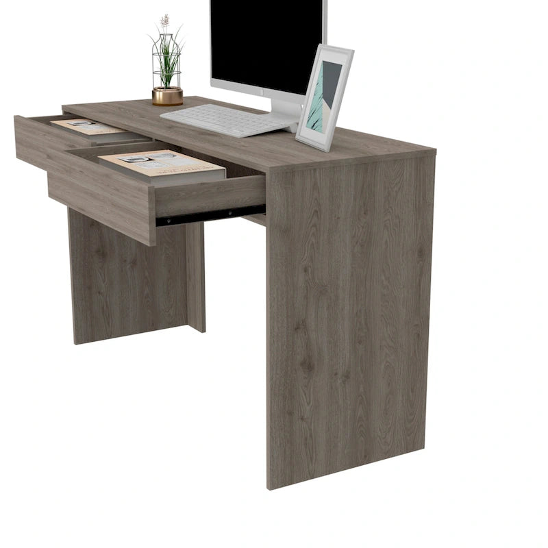 2-Drawer Computer Desk with Handleless Drawers
