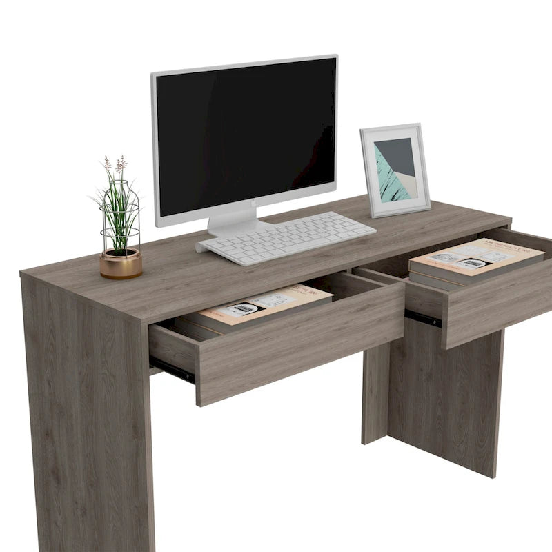 2-Drawer Computer Desk with Handleless Drawers