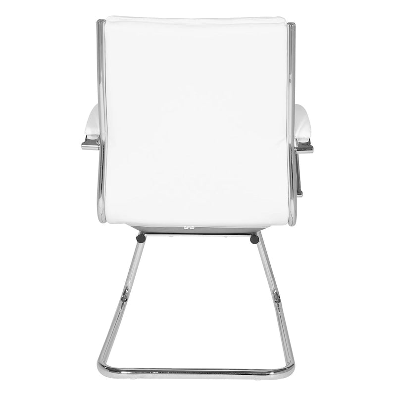 Mid Back Faux Leather Visitor's Chair