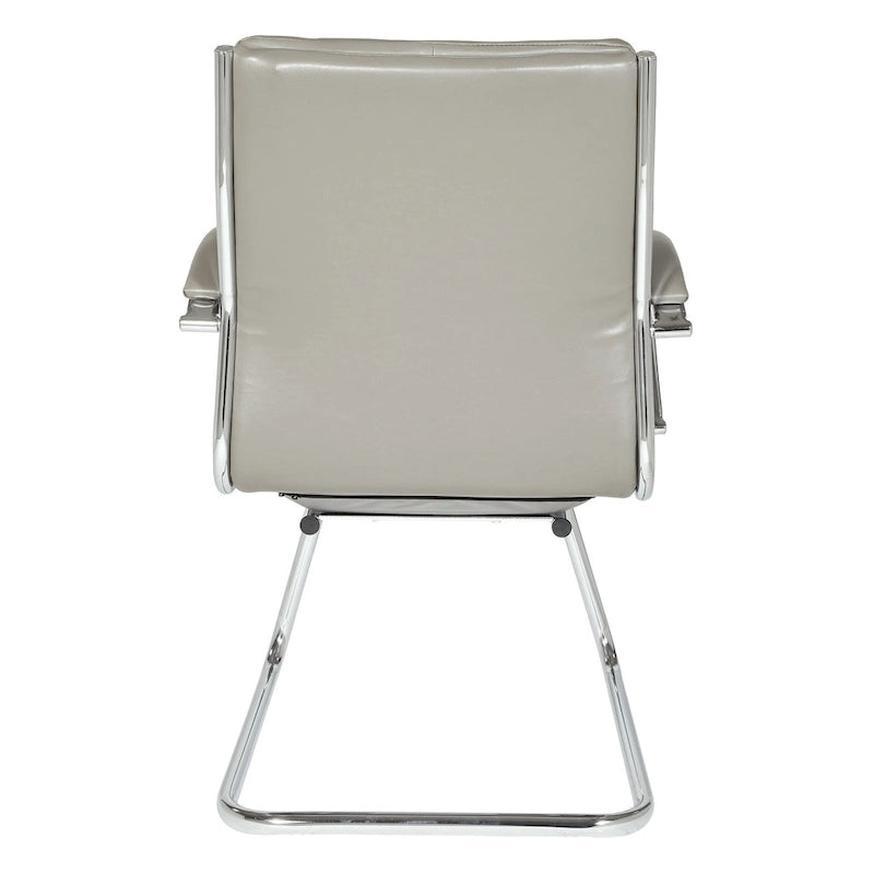 Mid Back Faux Leather Visitor's Chair