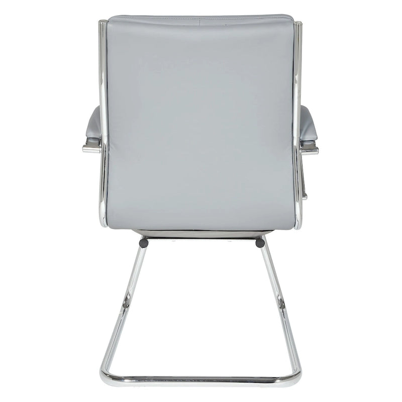Mid Back Faux Leather Visitor's Chair