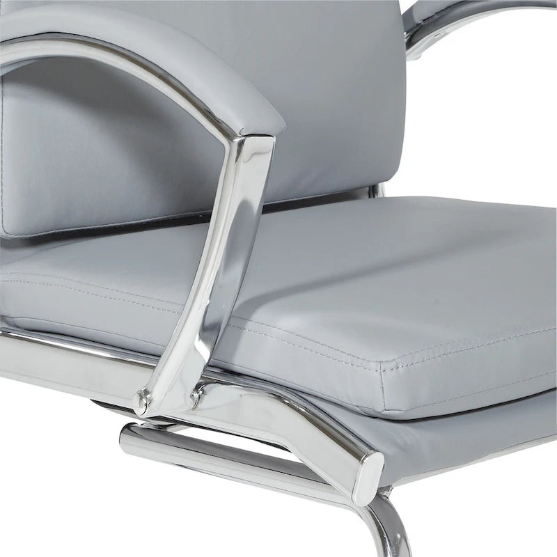 Mid Back Faux Leather Visitor's Chair
