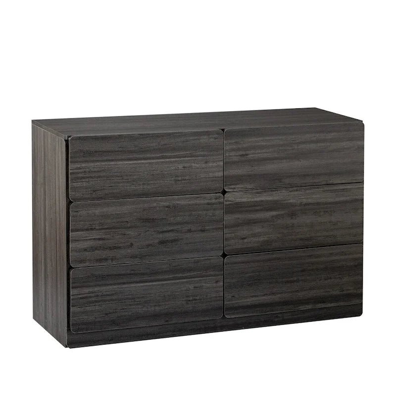Wood Drawer Dresser Cabinet with Six Drawers