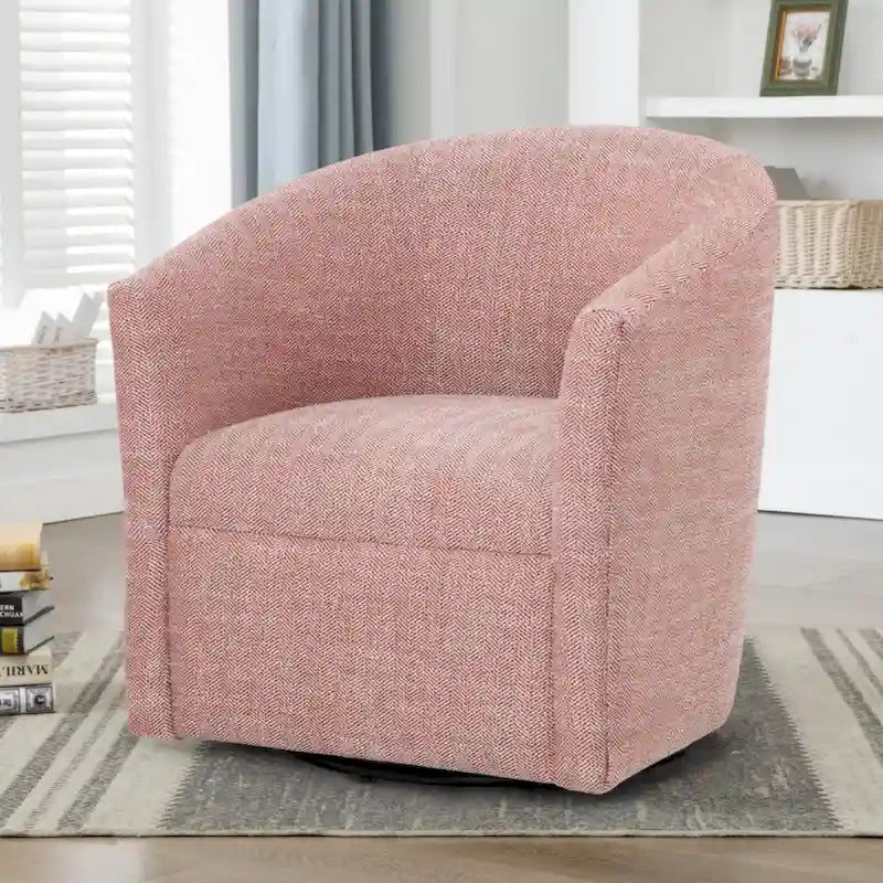 Swivel Barrel Polyester Chair