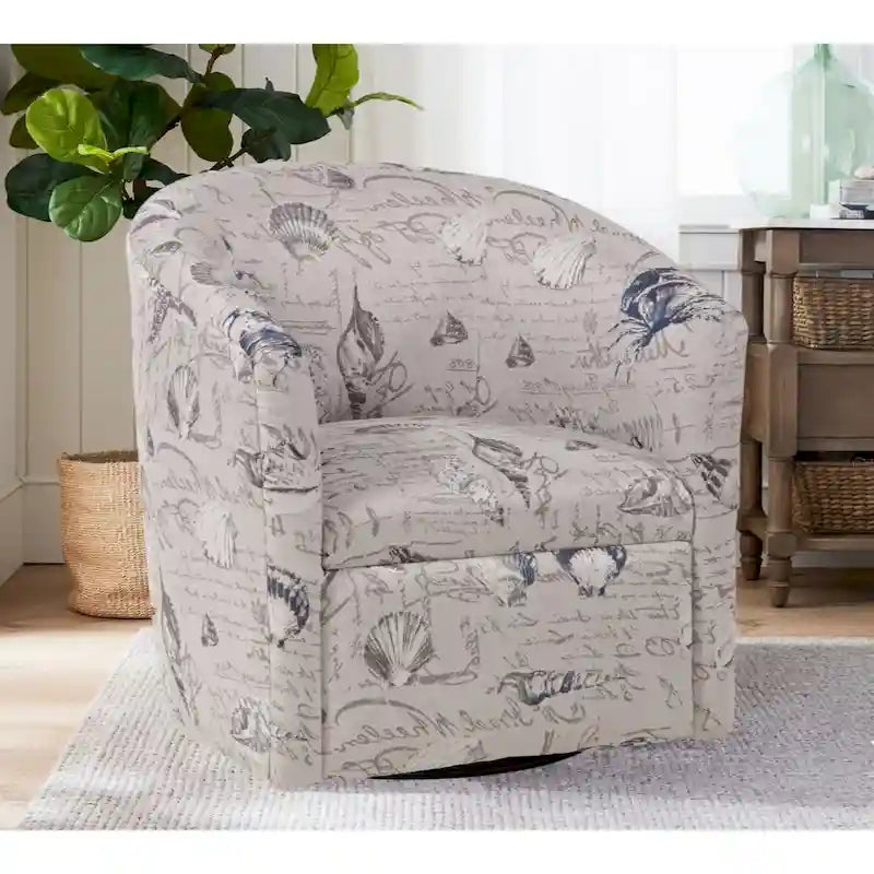 Swivel Barrel Polyester Chair