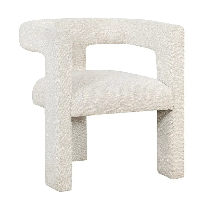 Open Barrel Back Upholstered Accent Chair