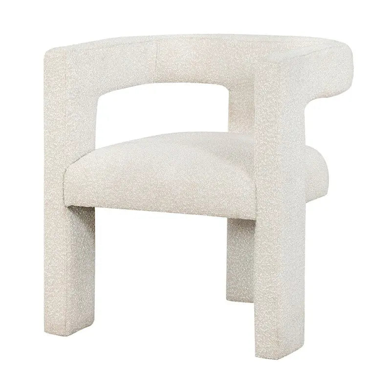 Open Barrel Back Upholstered Accent Chair
