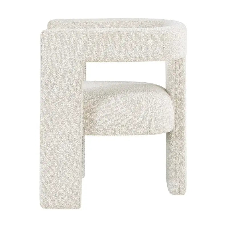 Open Barrel Back Upholstered Accent Chair