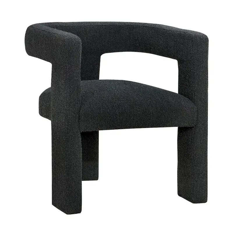 Open Barrel Back Upholstered Accent Chair