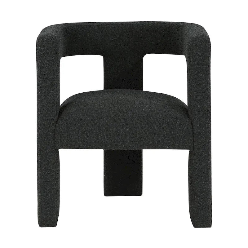 Open Barrel Back Upholstered Accent Chair