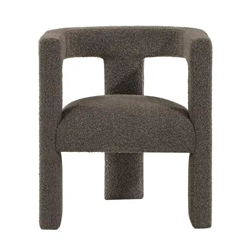 Open Barrel Back Upholstered Accent Chair