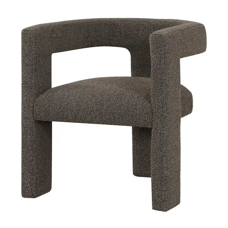 Open Barrel Back Upholstered Accent Chair