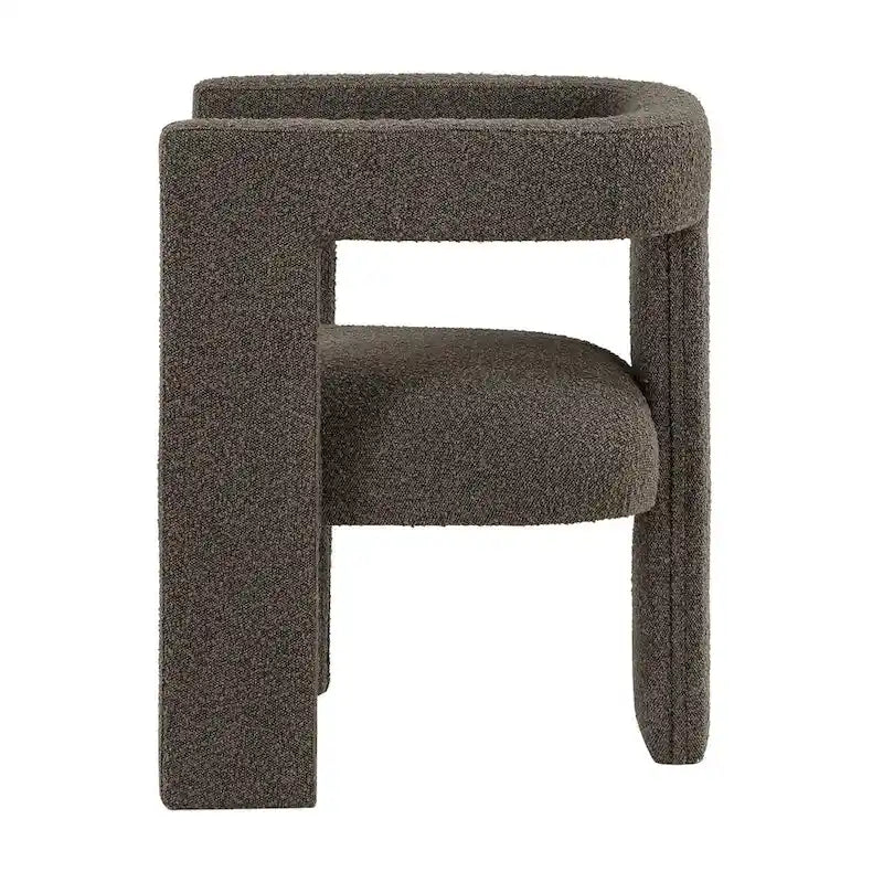 Open Barrel Back Upholstered Accent Chair