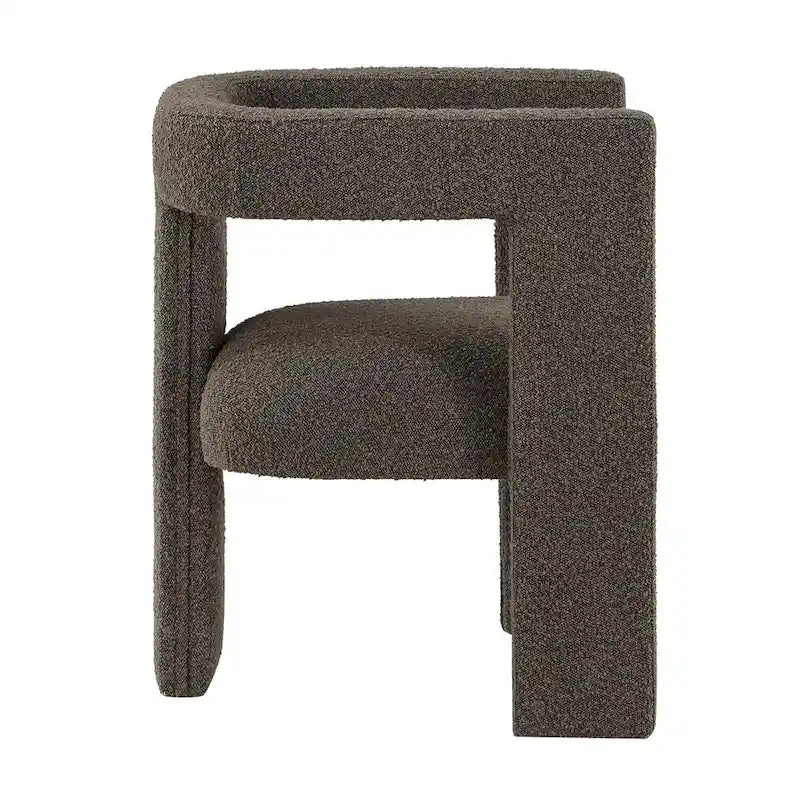 Open Barrel Back Upholstered Accent Chair