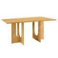 70-Inch Solid Mango Wood Rectangular Dining Table
