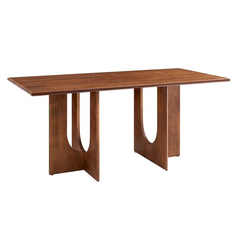 70-Inch Solid Mango Wood Rectangular Dining Table