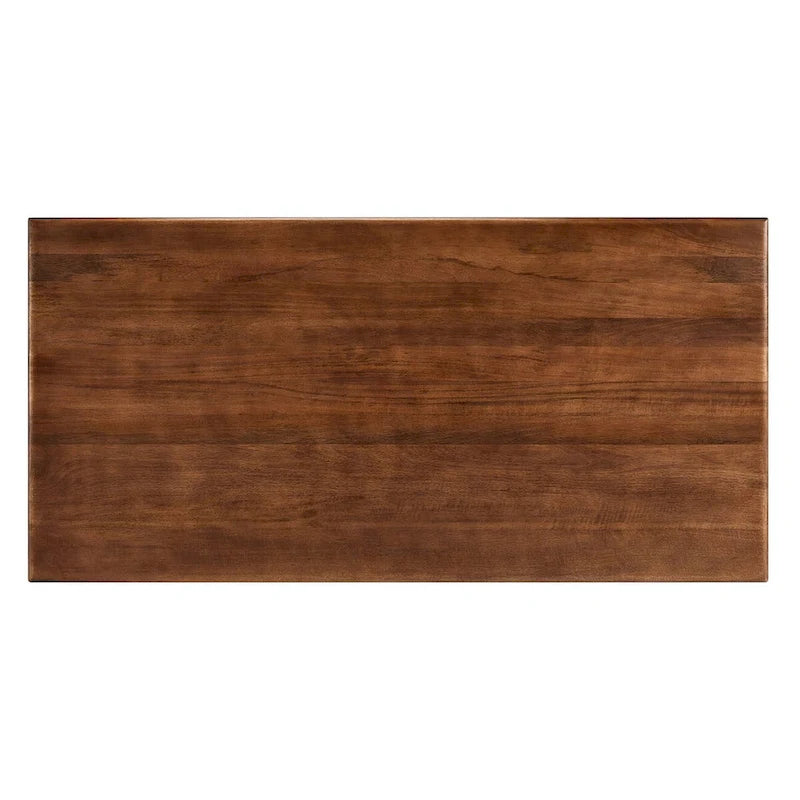70-Inch Solid Mango Wood Rectangular Dining Table