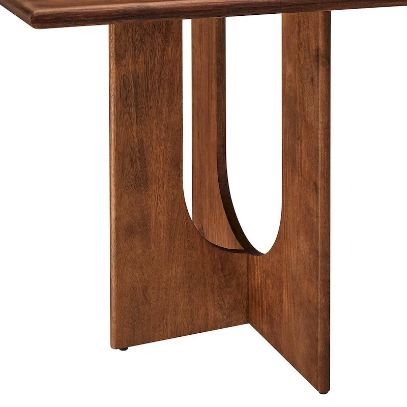70-Inch Solid Mango Wood Rectangular Dining Table