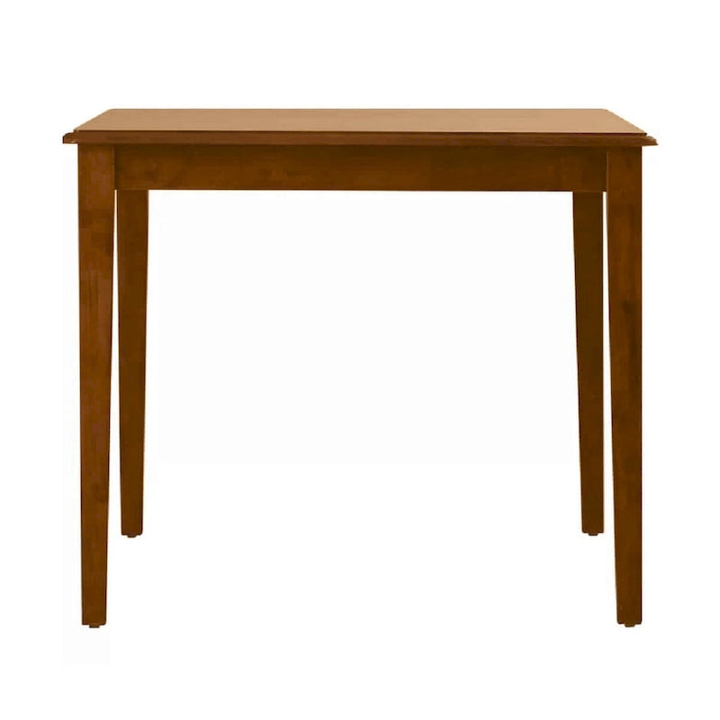 60 Inch Rectangular Dining Table with Tapered Legs - Walnut Brown